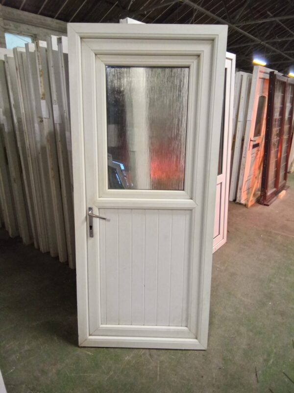Used White Upvc Stable Door 900mm x 2050mm 0085