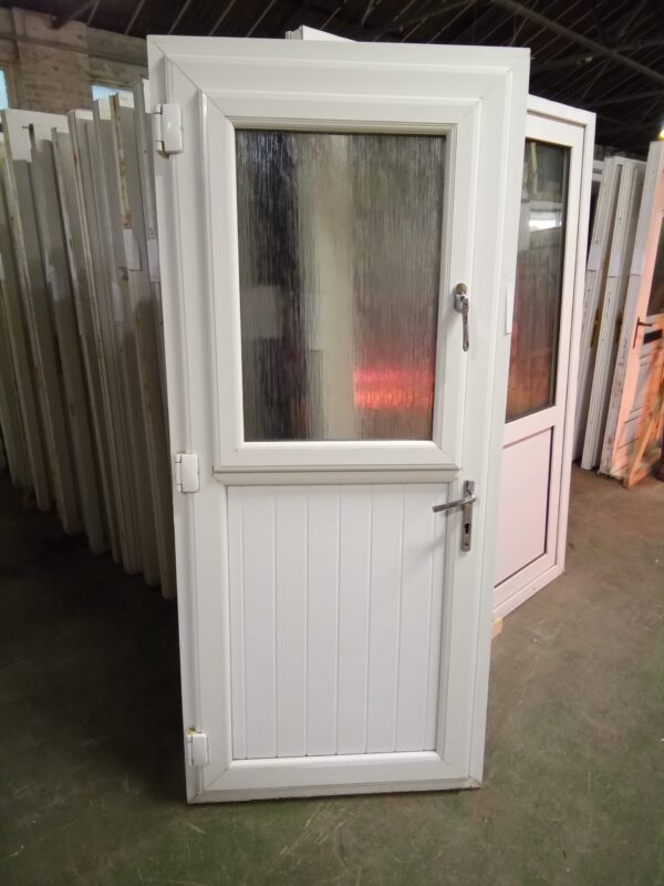 Used White Upvc Stable Door 900mm x 2050mm 0085 - Image 2