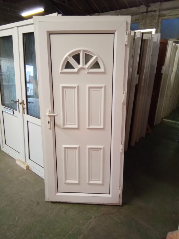 Used White Upvc Back Door 930mm x 2050mm 0227 - Image 2