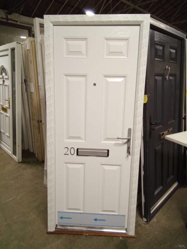 Brand New White Composite Front Door 875mm x 2030mm COMP12