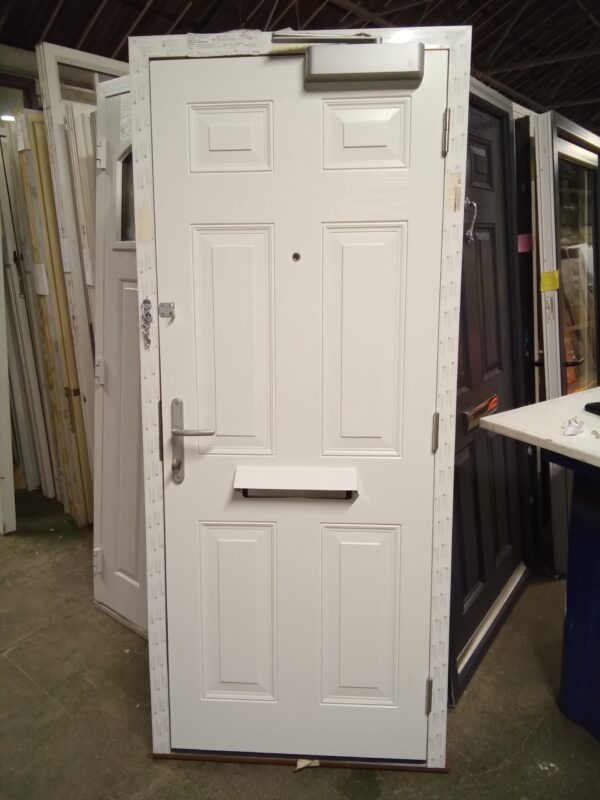 Brand New White Composite Front Door 875mm x 2030mm COMP12 - Image 2