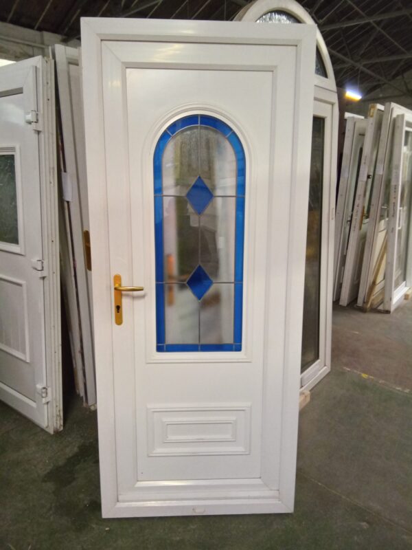 Used White Upvc Back Door 900mm x 2100mm 0361