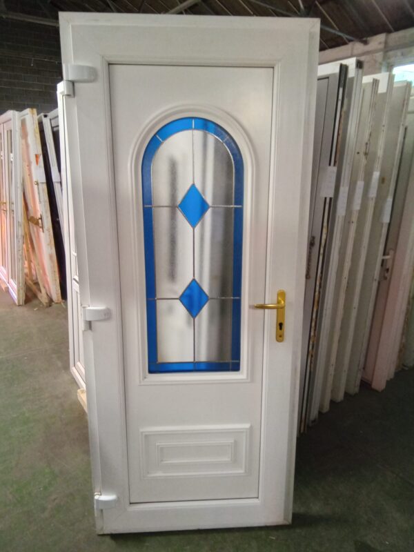 Used White Upvc Back Door 900mm x 2100mm 0361 - Image 2