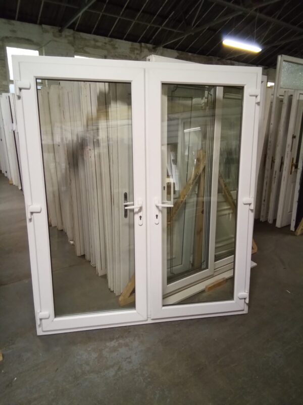 Used White Upvc French Doors 1830mm x 2090mm EA6