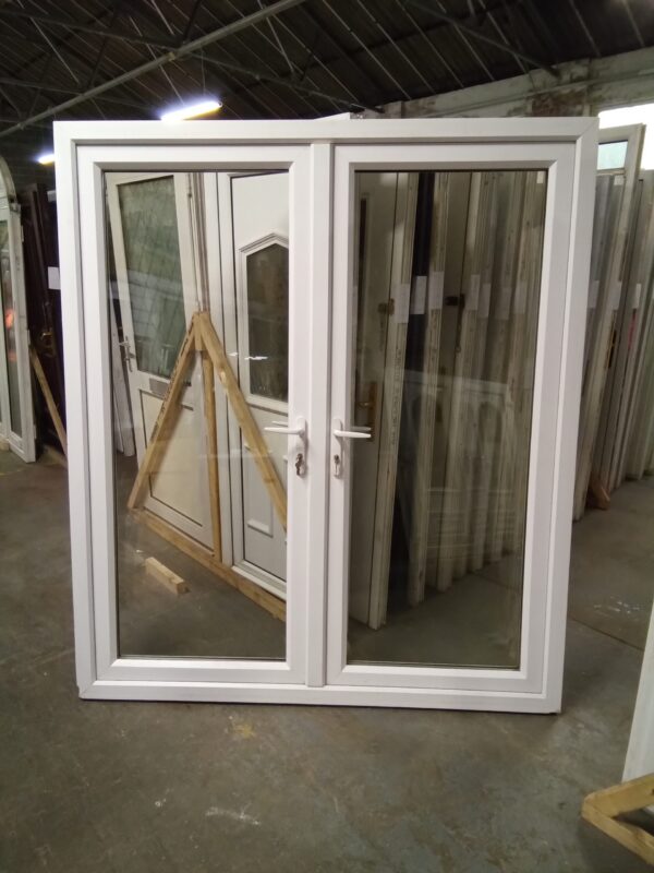 Used White Upvc French Doors 1830mm x 2090mm EA6 - Image 2