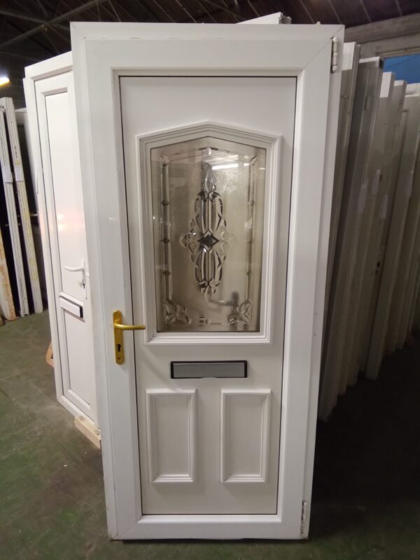 Used White Upvc Front Door 890mm x 2040mm 0146 - Image 2