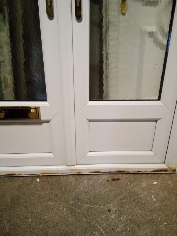 Used White Upvc French Doors 1330mm x 2285mm N010 - Image 5