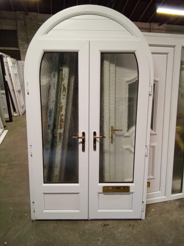 Used White Upvc French Doors 1330mm x 2285mm N010 - Image 6
