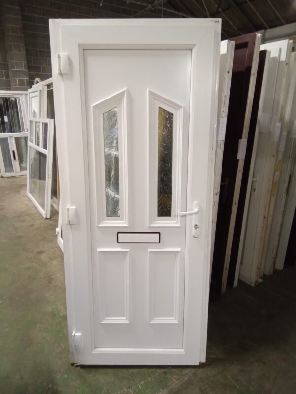 Used White Upvc Front Door 900mm x 2080mm 0172 - Image 2