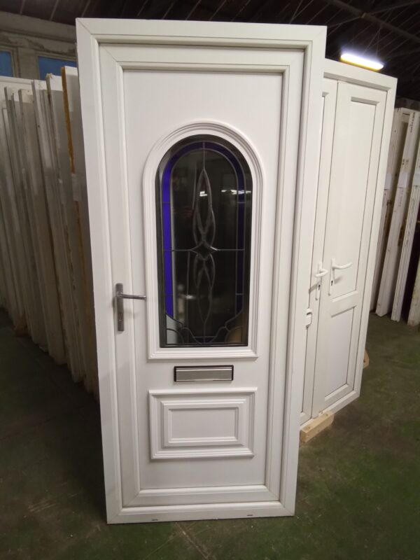 Used White Upvc Front Door 885mm x 2085mm 0260