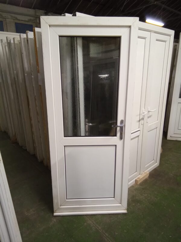 Used White Upvc Back Door 850mm x 2030mm 0271