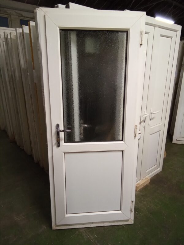 Used White Upvc Back Door 850mm x 2030mm 0271 - Image 2