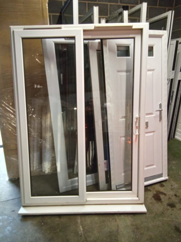 Used White Upvc Sliding Patio Doors 1490mm x 2090mm N014