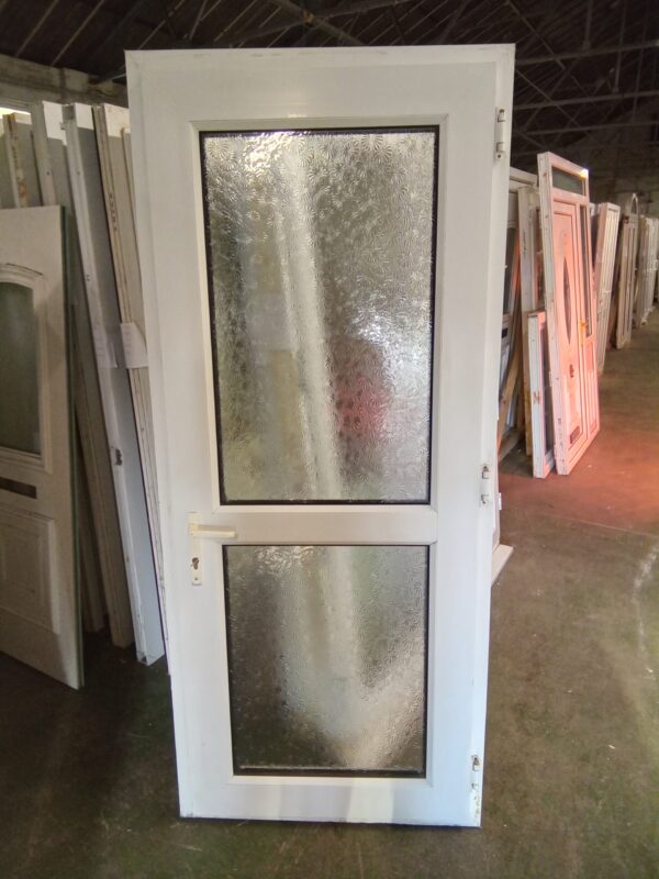 Used White Upvc Back Door 900mm x 2090mm 0355 - Image 2