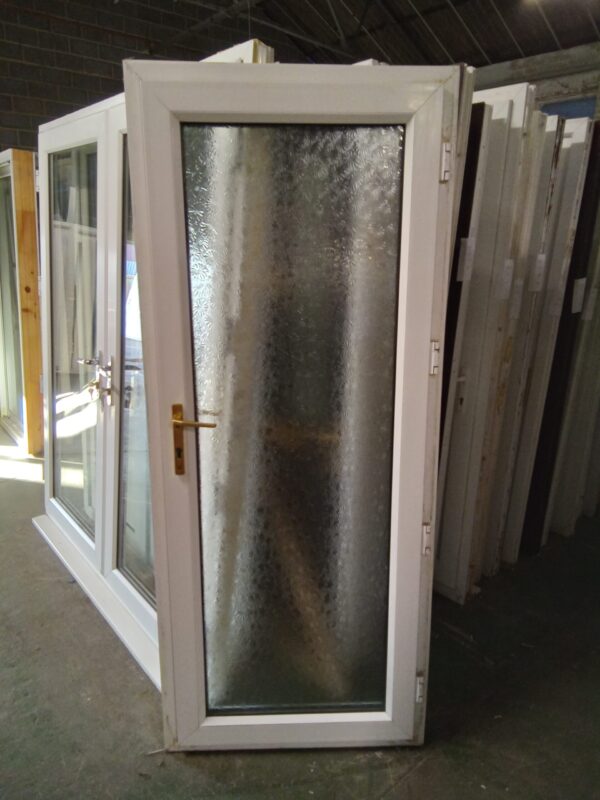 Used White Upvc Back Door 845mm x 2015mm 0181 - Image 2