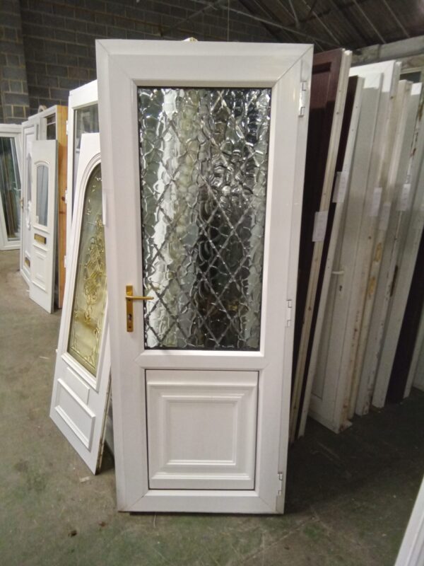Used White Upvc Back Door 810mm x 2060mm 0275 - Image 2