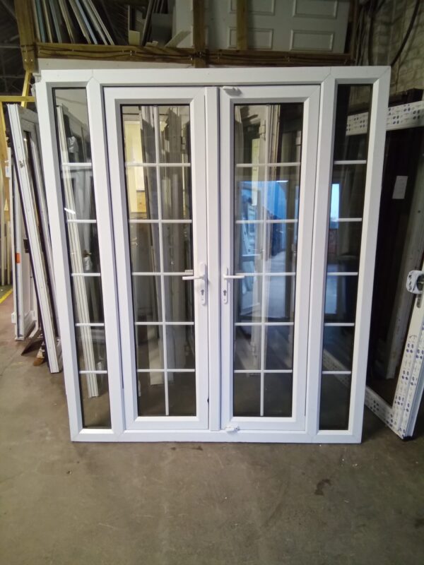 Used White Upvc French Doors 1800mm x 2120mm EA5A - Image 3