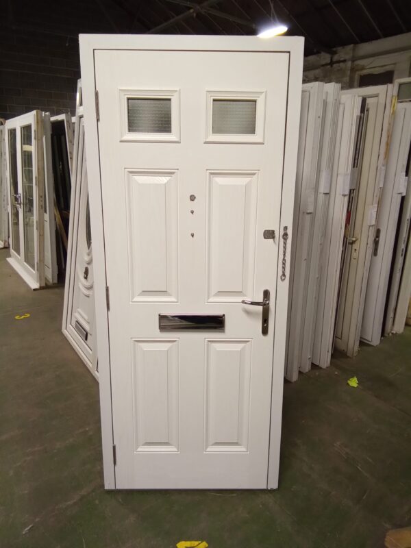 Used Black Composite Front Fire Door 880mm x 2080mm 0333 - Image 2