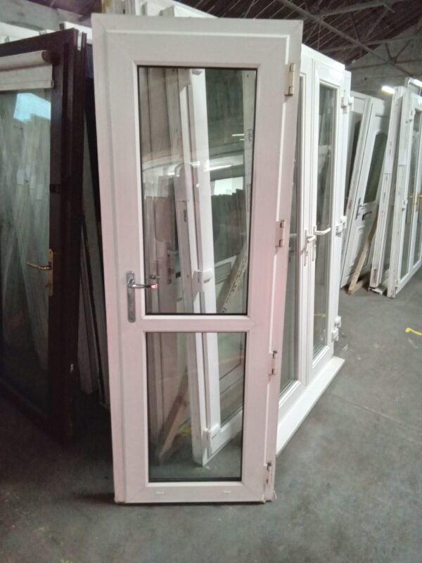 Used White Upvc Back Door 750mm x 2045mm 0432 - Image 2
