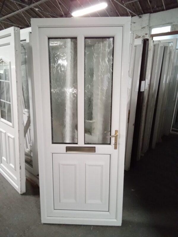Used White Upvc Front Door 875mm x 2110mm 0706 - Image 2