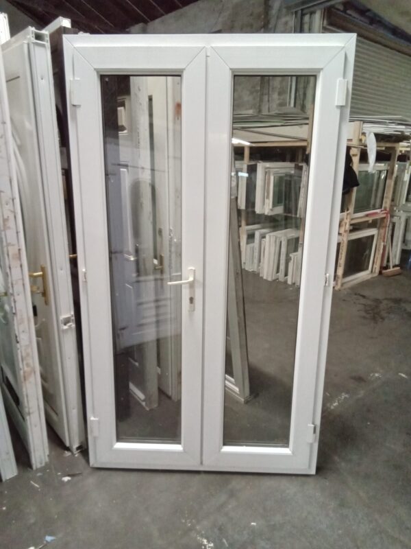 Used White Upvc French Doors 1190mm x 2055mm EA6