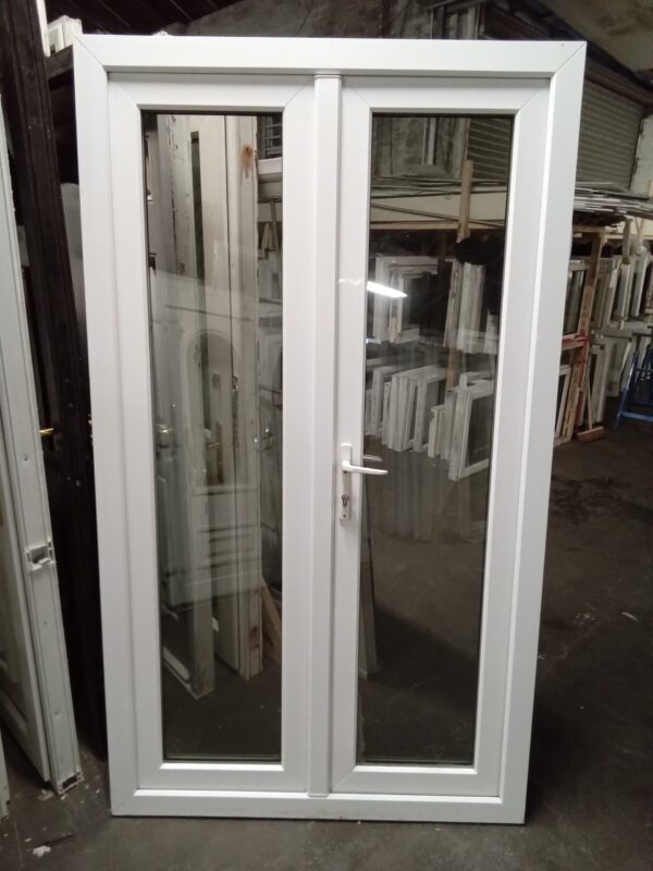 Used White Upvc French Doors 1190mm x 2055mm EA6 - Image 2