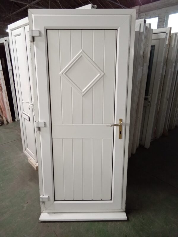 Used White Upvc Back Door 930mm x 2050mm 0371