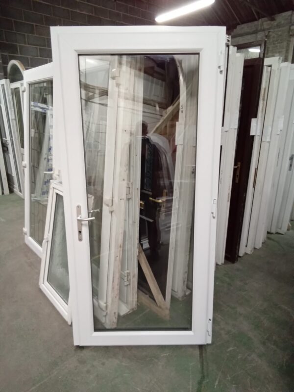 Used Anthracite Grey Upvc Full Glass Back Door 985mm x 2070mm 0060 - Image 2