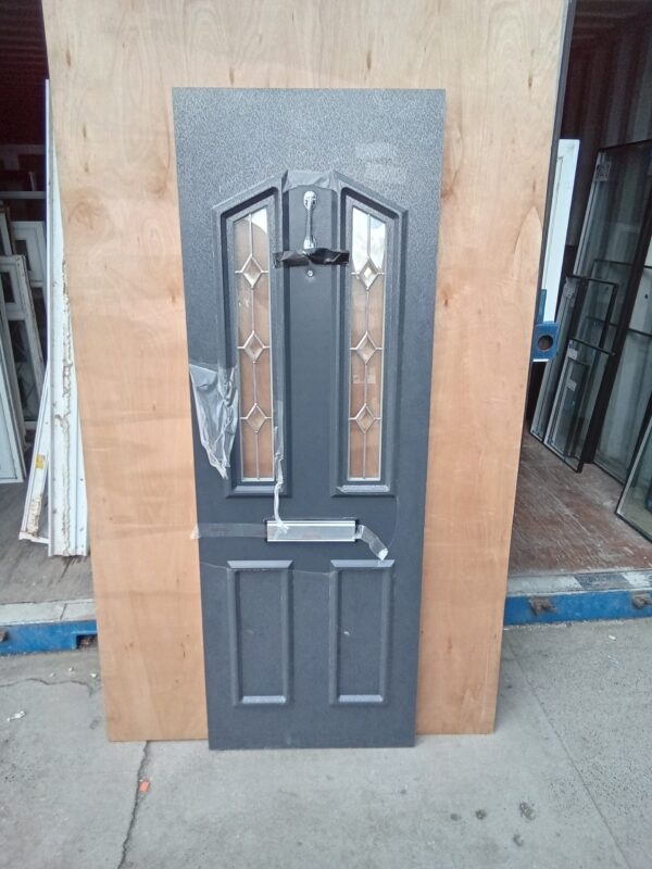 Brand New Anthracite Grey Upvc Front Door Panel 640mm x 1855mm x 24mm CP033