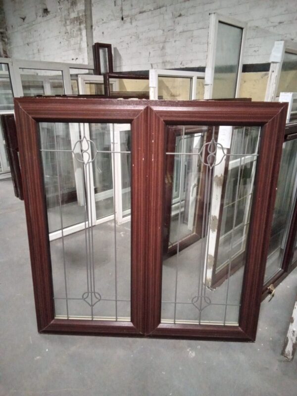 Used Woodgrain Upvc Window LW0120 1265mm x 1310mm - Image 8