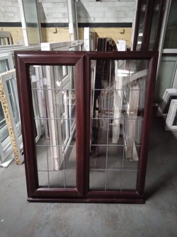 Used Rosewood Upvc Window 1050mm x 1275mm LW0111
