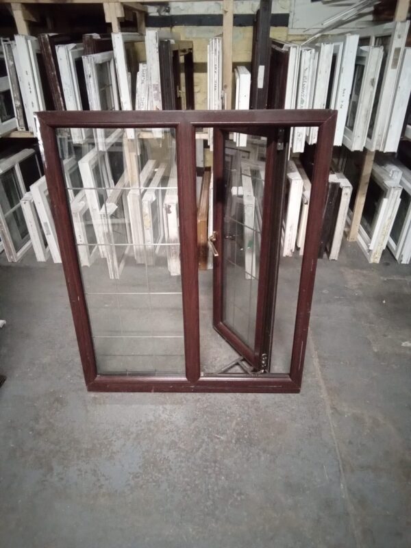 Used Rosewood Upvc Window 1050mm x 1275mm LW0111 - Image 3