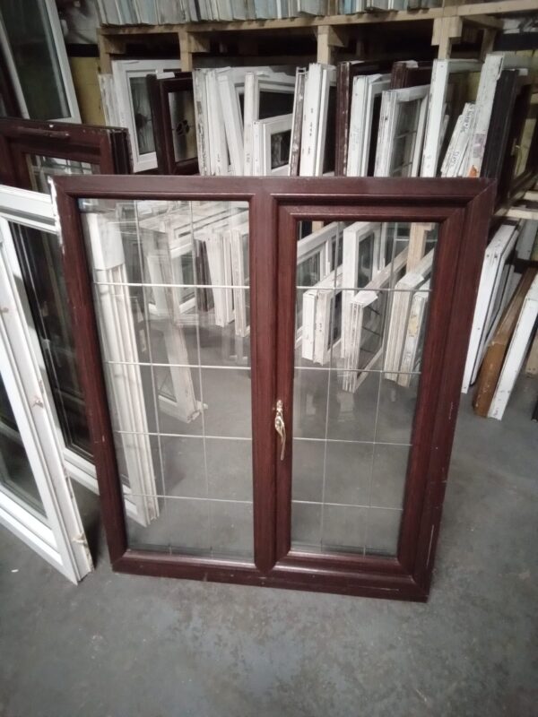 Used Rosewood Upvc Window 1050mm x 1275mm LW0111 - Image 2