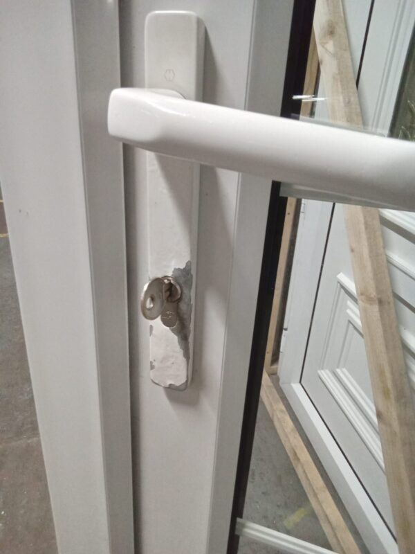 Used White Upvc Full Glass Back Door 950mm x 2050mm 0537 - Image 3