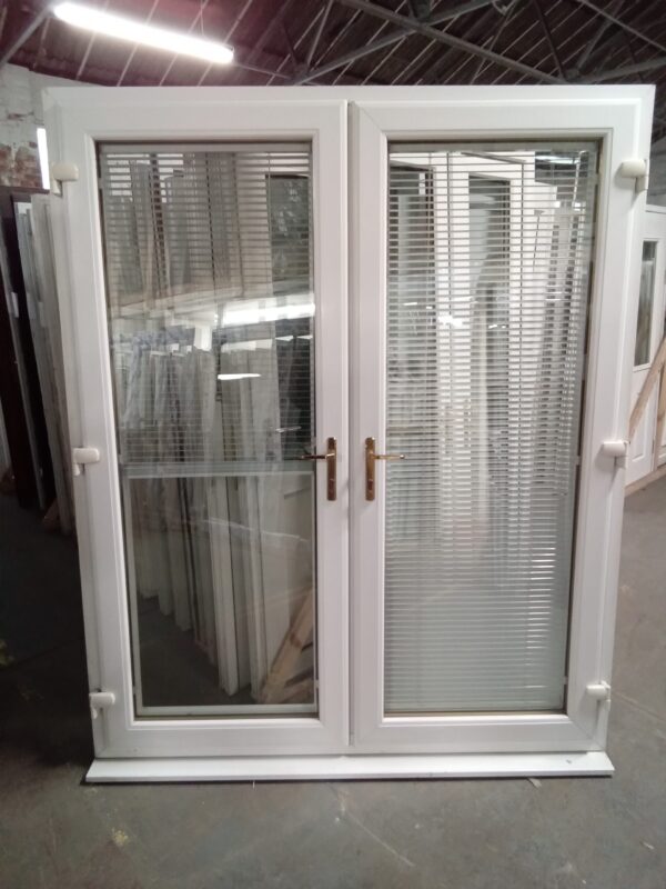 Used White Upvc French Doors 1800mm x 2200mm EA7 - Image 2