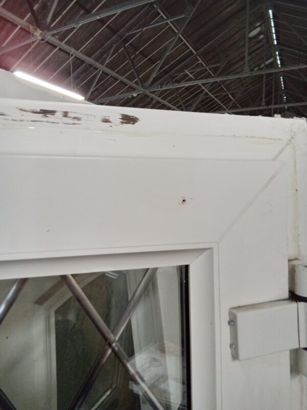 Used White Upvc Back Door 840mm x 2065mm 0234 - Image 4