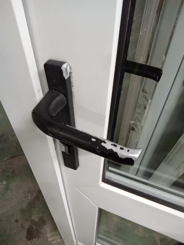 Used White Upvc Back Door 820mm x 1980mm 0323 - Image 4