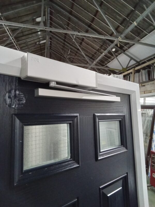 Used Blue Composite Front Fire Door 870mm x 2050mm 0305 - Image 2