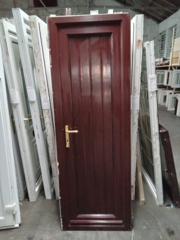 Used Rosewood Upvc Back Door 720mm x 2055mm 0790 - Image 2
