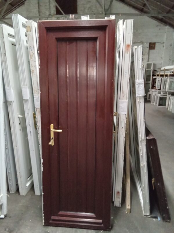 Used Rosewood Upvc Back Door 720mm x 2055mm 0790