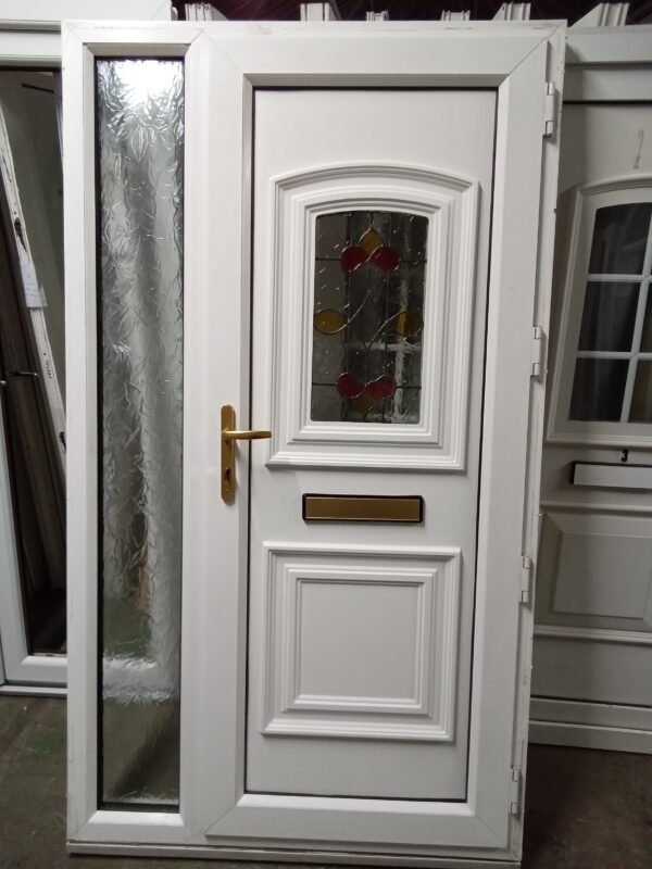 Used White Upvc Front Door And Side Panel 1185mm x 2090mm FD0031 - Image 5