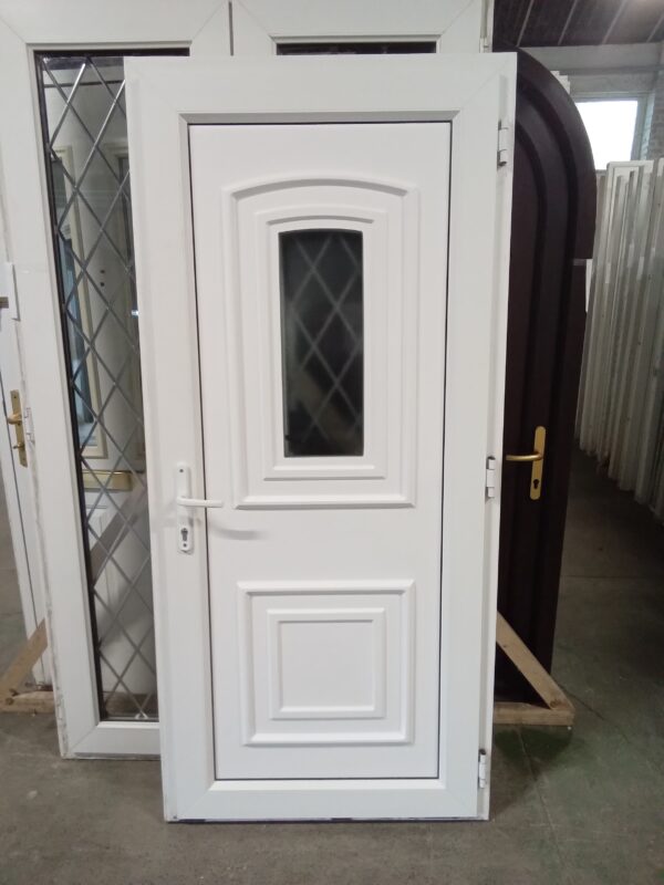 Used White Upvc Back Door 930mm x 2030mm 0117 - Image 2