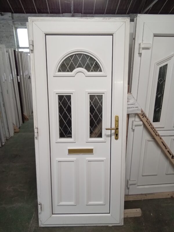 Used White Upvc Front Door 900mm x 2065mm 0316 - Image 2