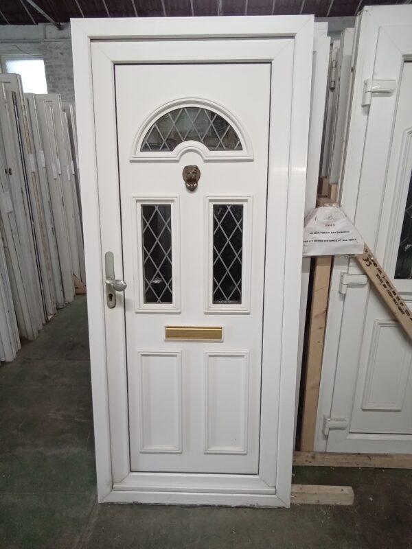 Used White Upvc Front Door 900mm x 2065mm 0316