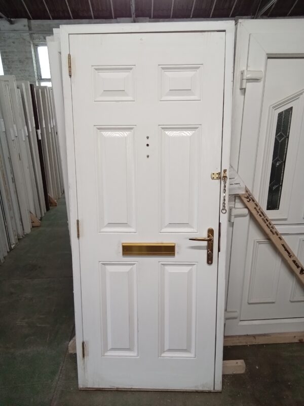 Used White Composite Front Door 875mm x 2075mm 0326 - Image 2