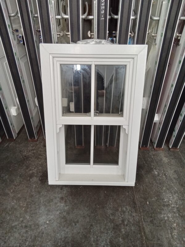 Brand New White Upvc Sliding sash window 600mm x 890mm SS08