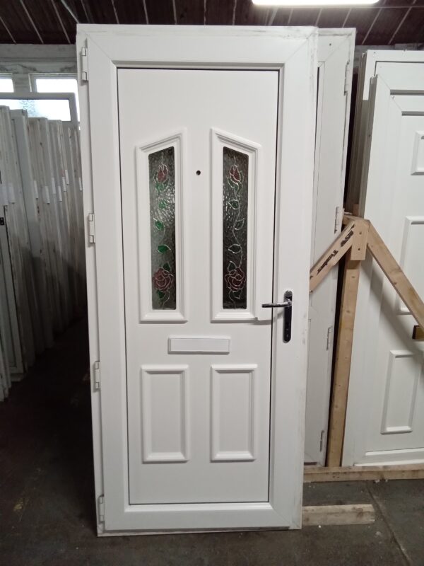 Used White Upvc Front Door 920mm x 2130mm 0432 - Image 2