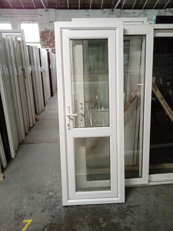 Used White Upvc Back Door (outwards opening) 730mm x 2040mm 0595 - Image 2