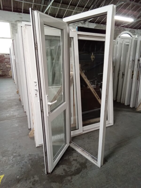 Used White Upvc Back Door (outwards opening) 730mm x 2040mm 0595 - Image 3