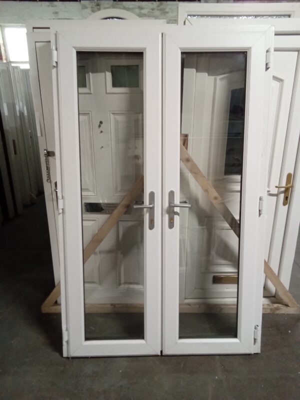 Used Anthracite Grey Upvc French Doors 1305mm x 2055mm EA8 - Image 4